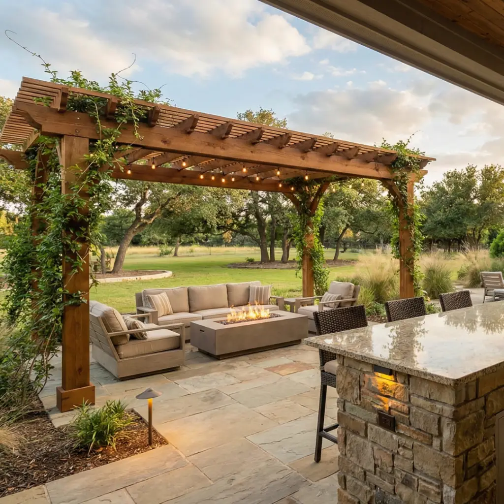 pergola builder in Dallas Texas Patio Pergola Builders at STR Top Construction