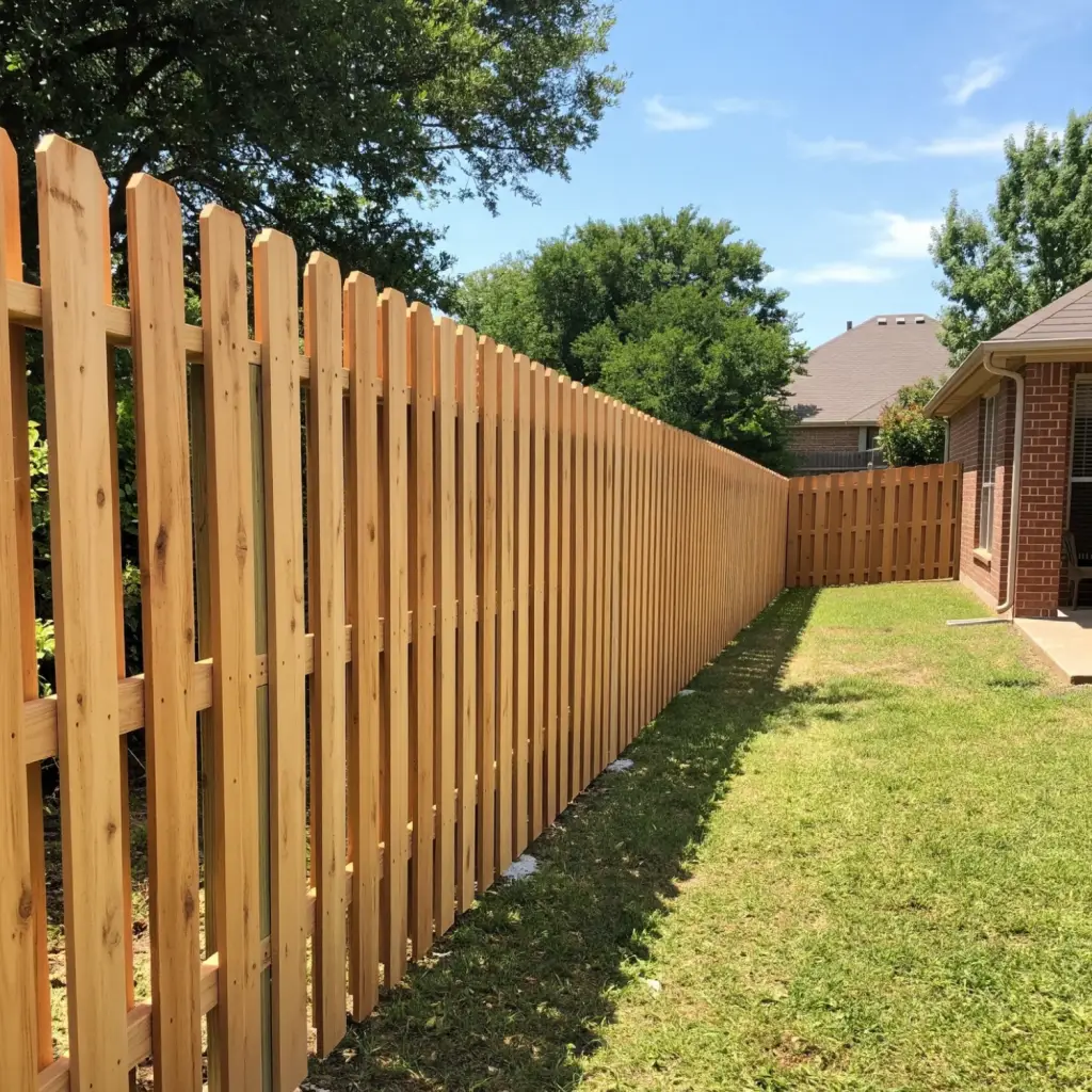 shadowbox cedar privacy fence builder in Dallas Texas near me